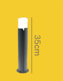CAP1009-350 Dark Grey 35CM LED Pole Lamp – IP54, Compact & Weather-Resistant