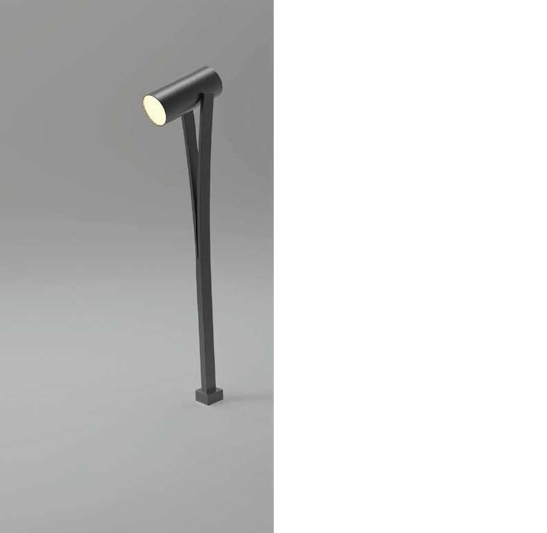 CAP100917 Dark Grey 10W COB LED Floor Lamp – IP54, Modern & Weather-Resistant