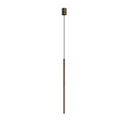 10447 1XG9 Satin Chocolate Pendant Lamp H:75cm – Elegant Modern Nowodvorski with Bulb
