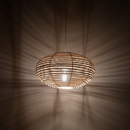 Nowodvorski RATTAN M 11154 Pendant Lamp – Ø60 cm, Rattan & Steel, 1×E27, IP20