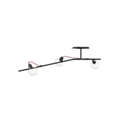 SY1125-3 3×E27 Red Cable Pendant Lamp – Modern Industrial Triple-Light Fixture