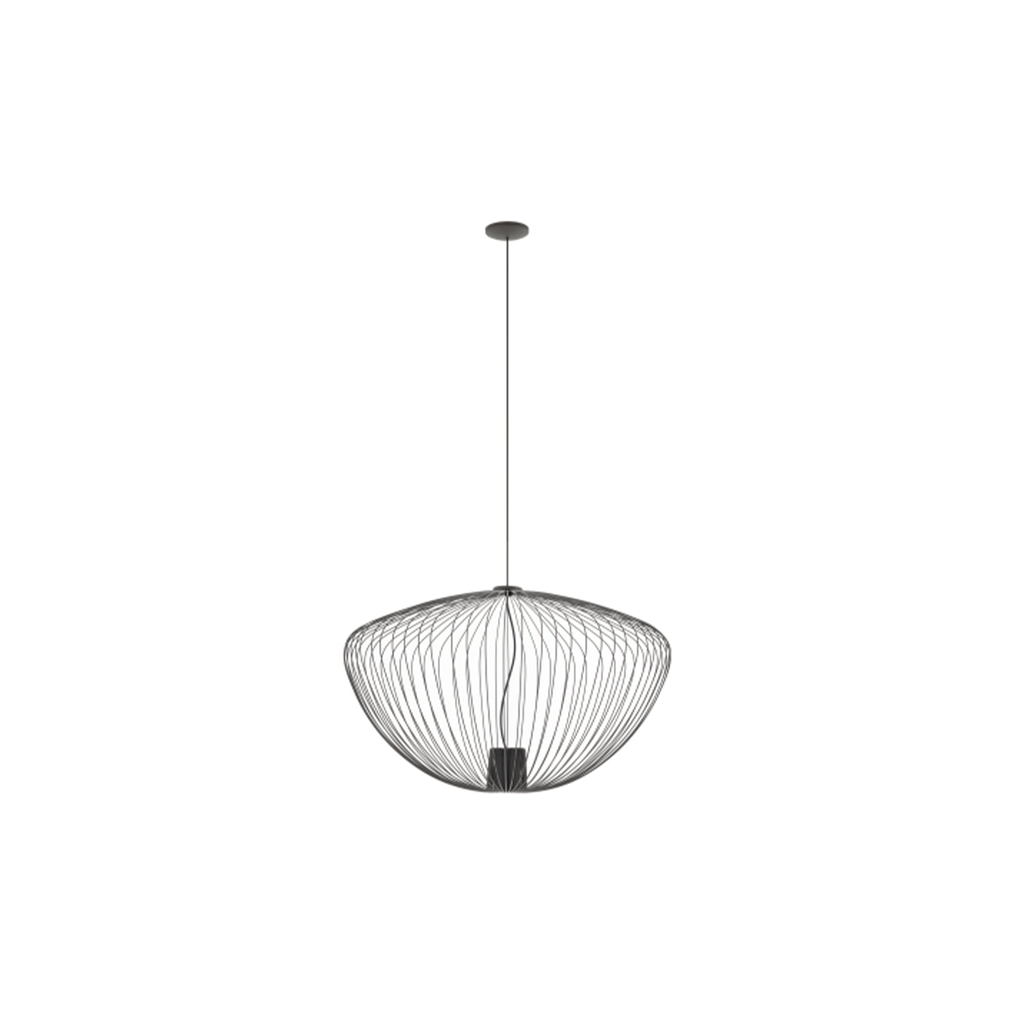 Nowodvorski PUMPKIN L 11252 Pendant Lamp – Ø70 cm, Umbra Grey Finish, 1×GU10, IP20