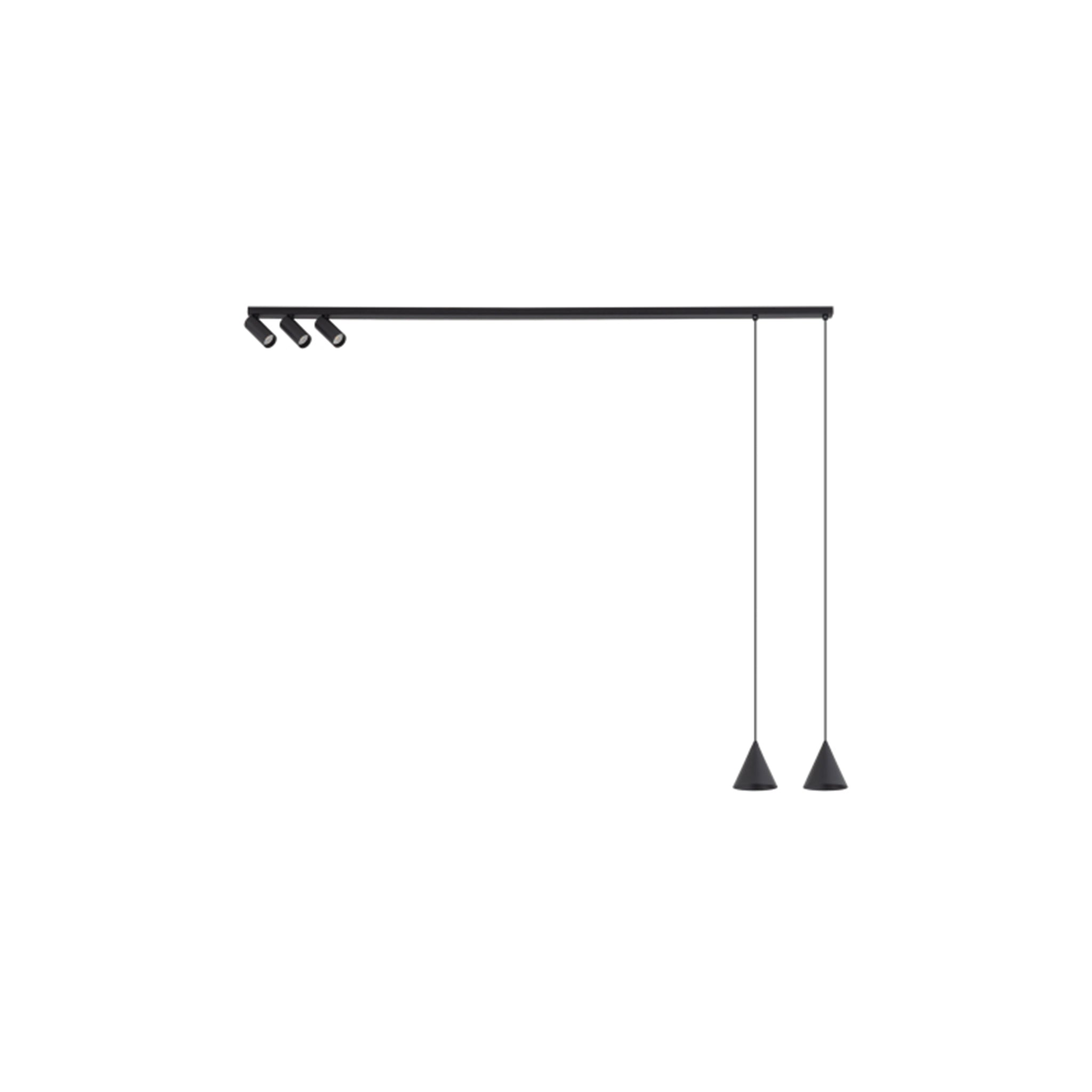Nowodvorski FOURTY V 11448 Pendant Lamp Black – 3×GU10/2×GU10, IP20