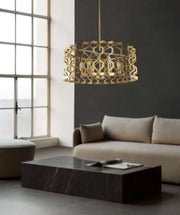 SY1314 Gold 6xE14 Pendant Light – Classic Mid-Size Chandelier with Elegant Gold Finish