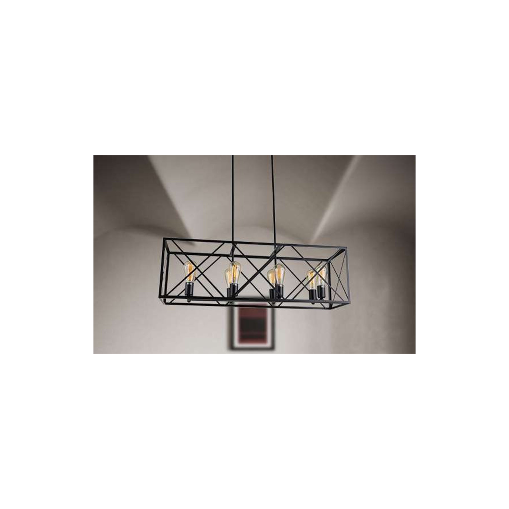 SY1317 Black 8xE27 Pendant Light – Industrial Cluster Fixture with Bold Contemporary Style