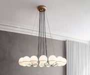 SY1337 Gold 12xE27 Pendant Light – Luxurious Multi-Light Fixture with Radiant Gold Finish
