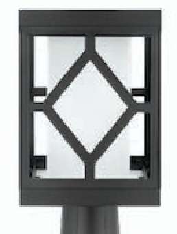 CAP142002 Dark Grey PC Stand Lamp – Weather-Resistant & Stylish