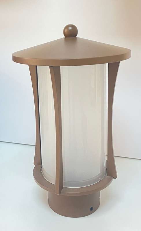 CAP1714 Sandy Coffee Stand Lamp | Frosted PC Diffuser | IP54 Weatherproof