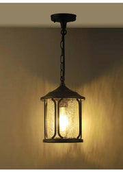 CAP1805 Black Twill Glass Pendant Lamp | Sleek & Weather-Resistant Hanging Light