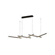 TRE-18600-85 85W 3000K Black LED Pendant Lamp – High-Power Suspended Lighting for Stylish Interiors