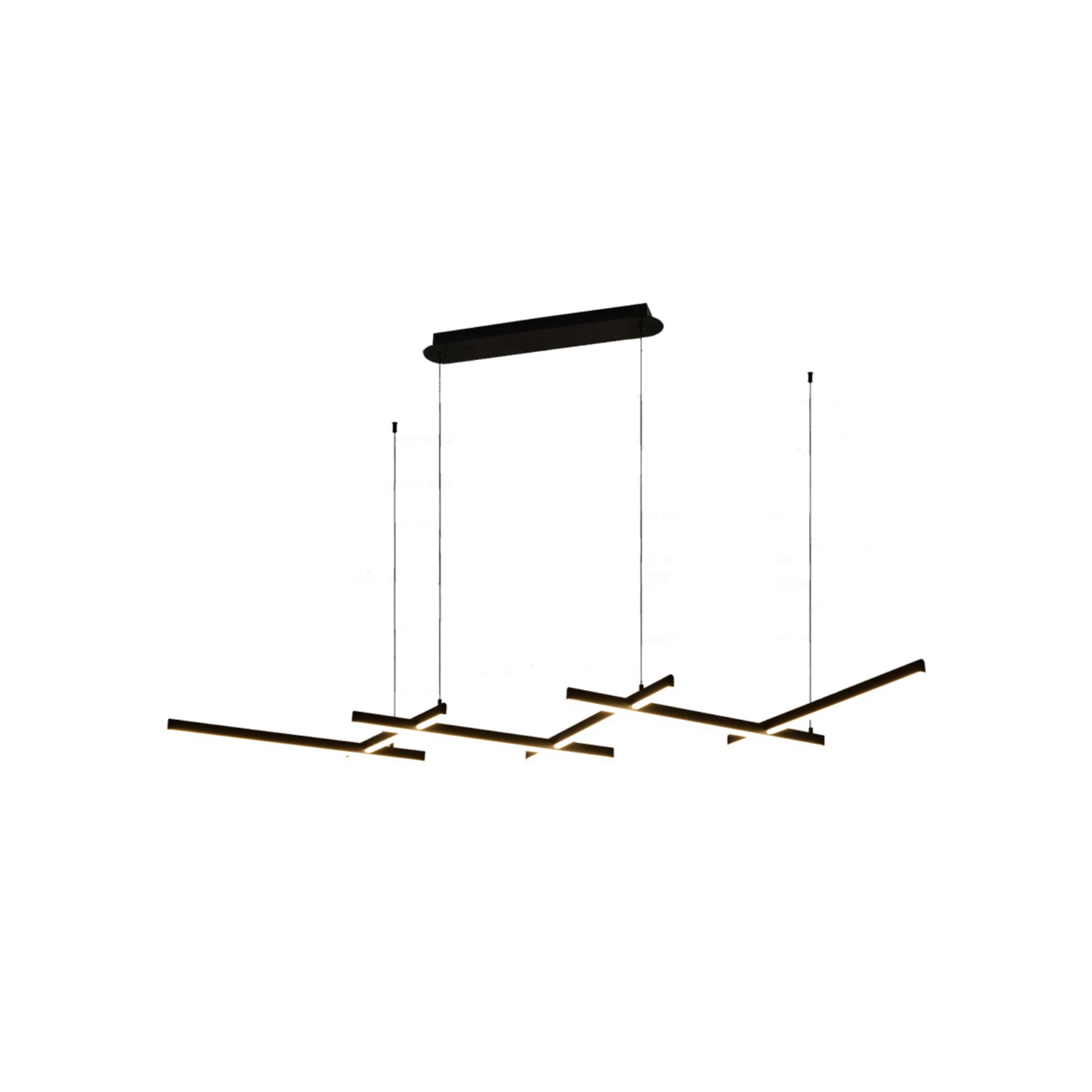 TRE-18600-85 85W 3000K Black LED Pendant Lamp – High-Power Suspended Lighting for Stylish Interiors