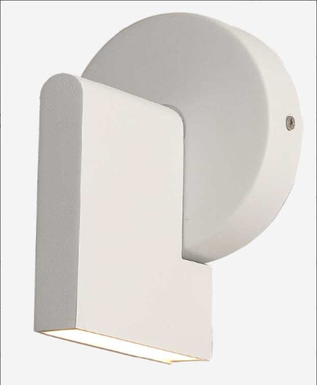 TRE-19013-W 6W 3000K White LED Wall Lamp – Clean Modern Indoor Lighting with Warm Glow