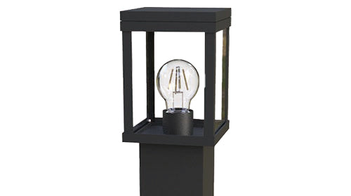 CAP1904-26 Black Floor Lamp | E27 Socket & Weather-Resistant Outdoor Lighting