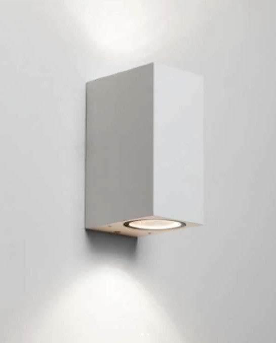 CAP200915 Dark Grey GU10×2 Wall Lamp – Modern & Weatherproof Dual Lighting