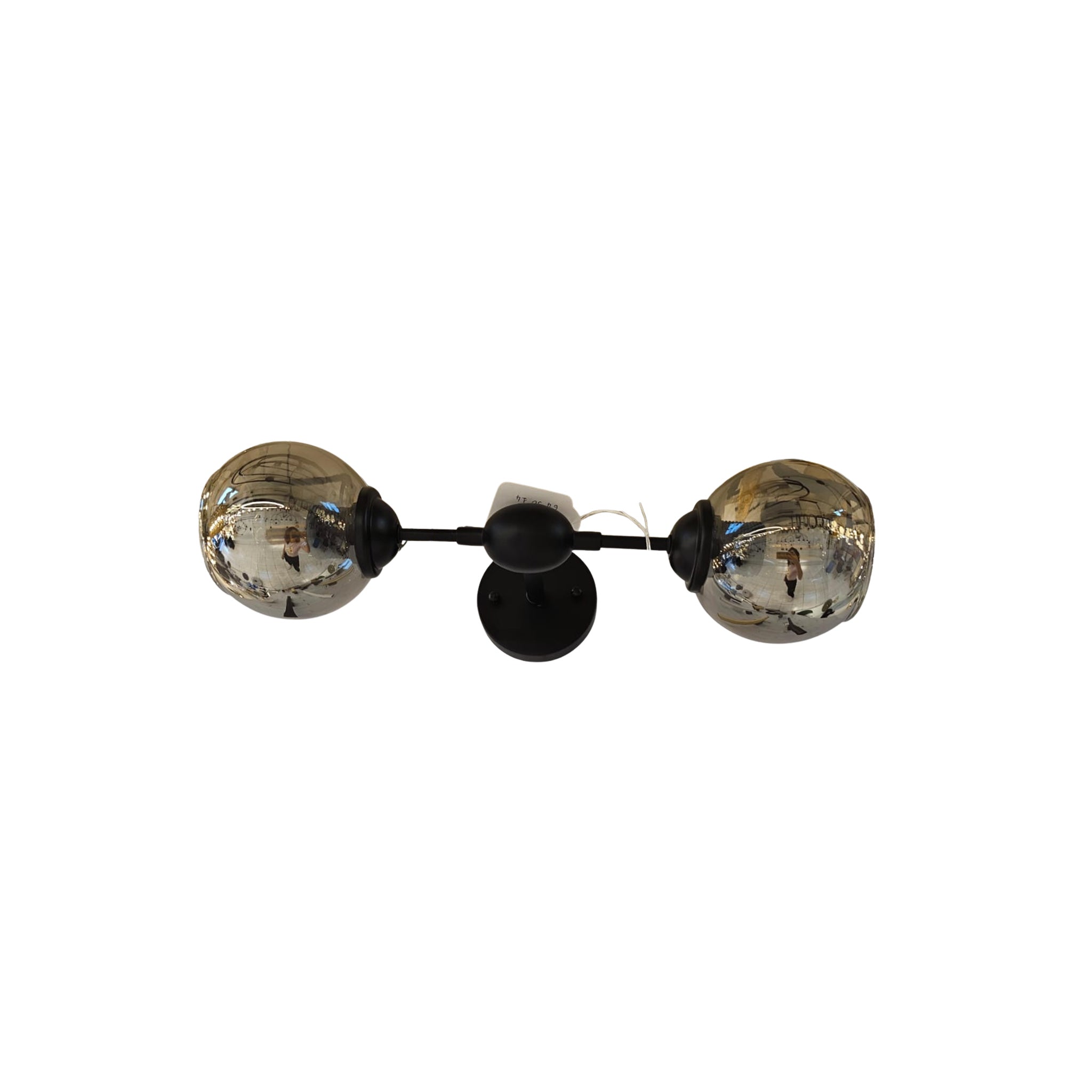 SY2021‑2 Black Wall Lamp – Dual-Bulb E27 Accent Fixture