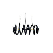 SY2027‑2 Black Pendant Light – Sleek Twin-Bulb Hanging Fixture (2×E27)