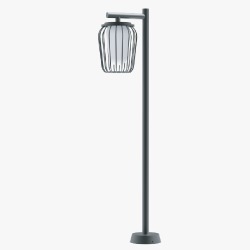 CAP20301 Black E27 Floor Lamp 100CM – Stylish & Weatherproof Outdoor Lighting
