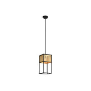 SY2036‑1 Black & Gold Pendant Light – Elegant Single-Bulb E27 Suspension Fixture