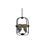 SY2067‑4 Black Pendant Light – Contemporary Quad E27 Suspension Fixture