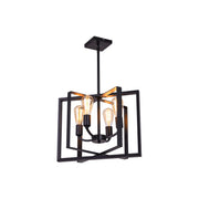 SY2068‑4 Black Pendant Light – Contemporary Quad E27 Suspension Fixture