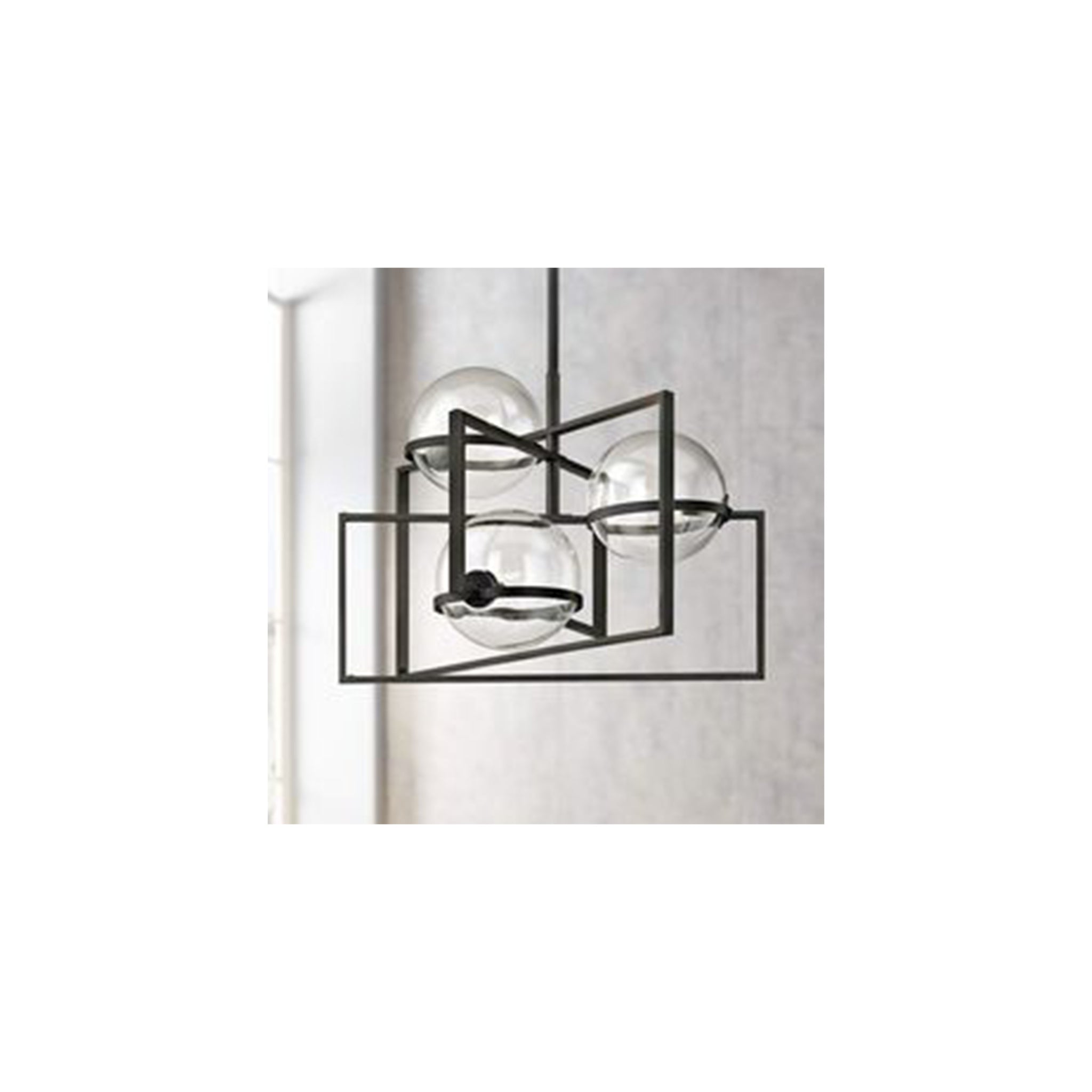 SY2070‑3 Black Pendant Light – Sleek Triple E27 Suspension Fixture