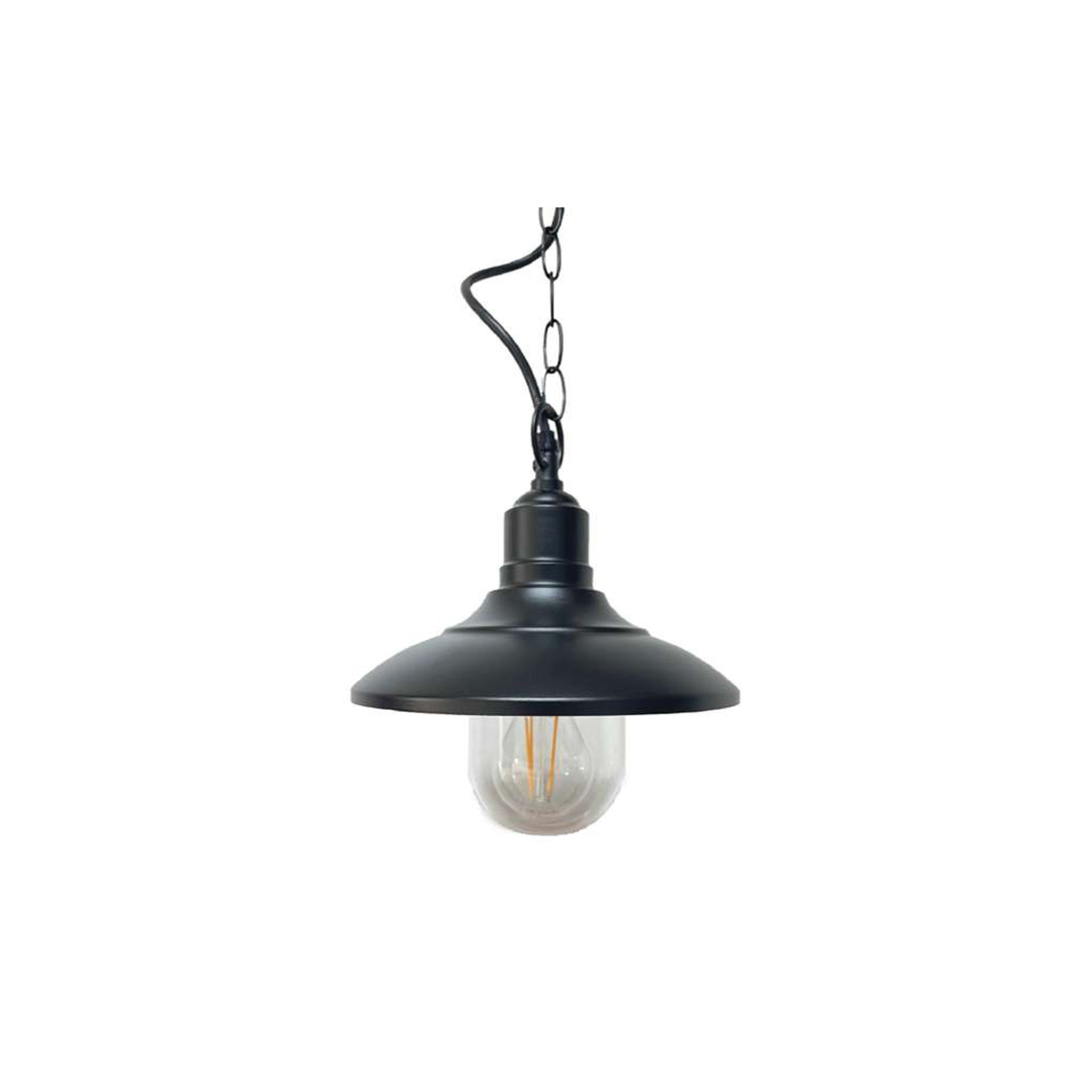 CAP2075 Black E27 Pendant Lamp Capri – Elegant & Versatile Outdoor Lighting