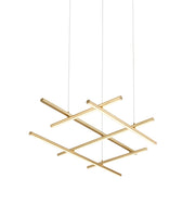 TRE-21012-60G 60W 3000K Gold LED Pendant Lamp – Luxurious Suspended Lighting with Powerful Warm Illu