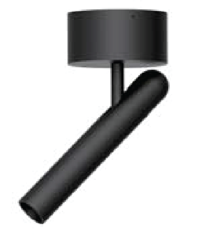 CAP-210408 BLACK 4.5W 3000K SPOT CAPRI