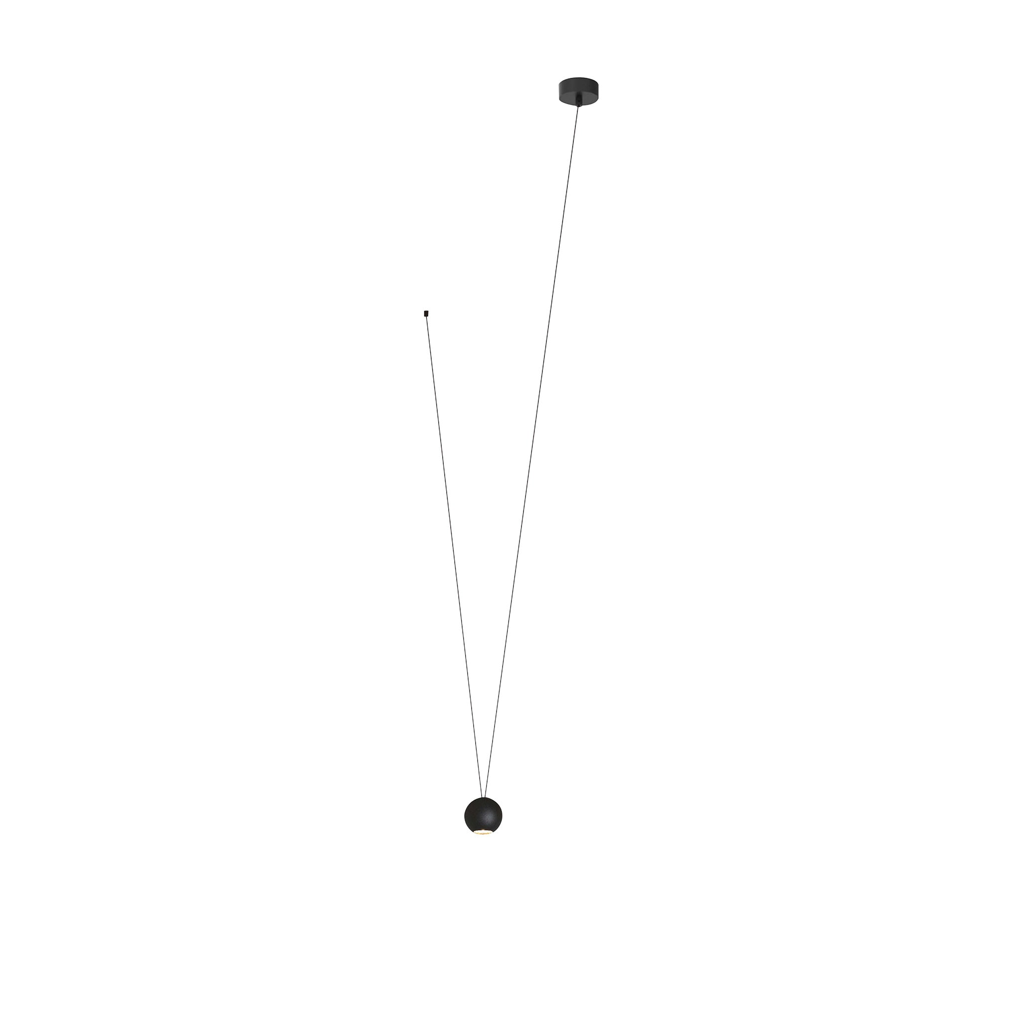CAP-210455 8.5W Black LED Pendant Lamp – 3000K Warm White, Capri Series
