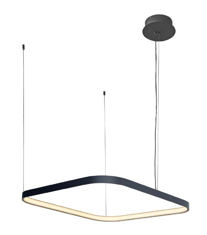 CAP-210544 Capri Black Pendant Lamp – 60W LED, 3000K Warm White, IP20 Rated