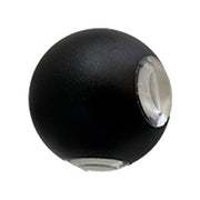 CAP-2105F Black LED Wall Lamp – 4x3W COB, 2700K Warm White, IP54 Rated