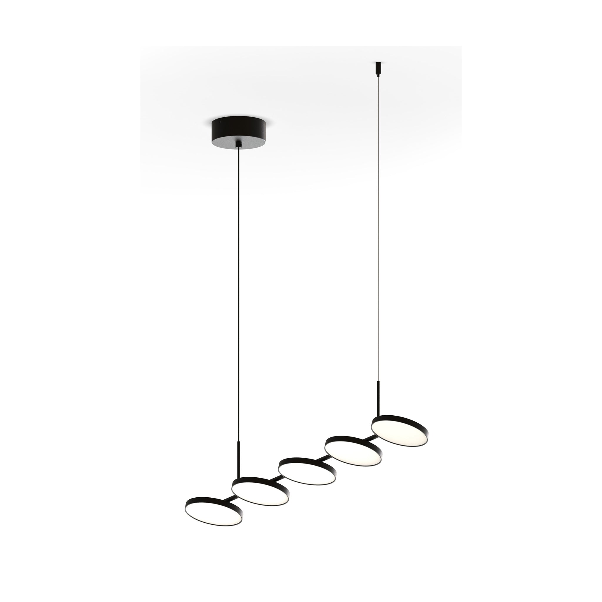 CAP-210692 Capri Black Pendant Lamp – 36W LED, 3000K Warm White
