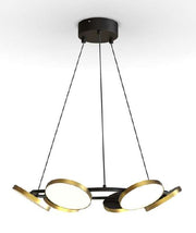 CAP-210694 Capri Black & Brass Pendant Lamp – 45W LED, 3000K Warm White