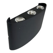 CAP-2106 Black LED Wall Lamp – 6x2W COB, 2700K Warm White, IP54 Rated