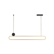 MD210905-1C 28W 3000K Black & Gold Pendant Lamp – Elegant Dual-Tone Design with Warm LED Illuminatio