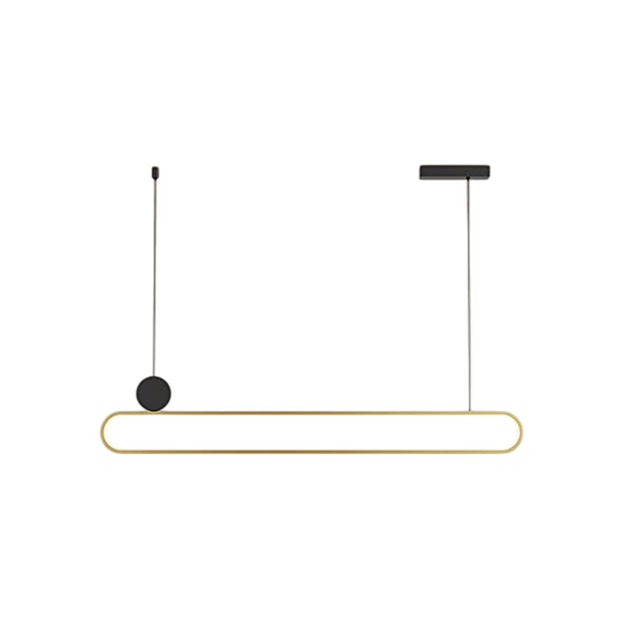 MD210905-1C 28W 3000K Black & Gold Pendant Lamp – Elegant Dual-Tone Design with Warm LED Illuminatio