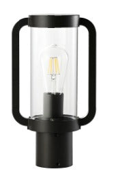 CAP2154A Black Post Lamp – IP65 Weatherproof