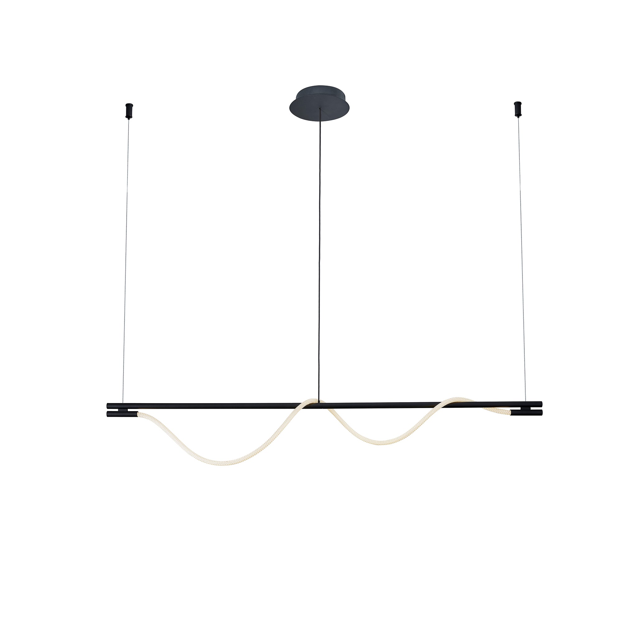 TRE-22001-12 12W 3000K Black LED Pendant Lamp – Sleek Suspended Lighting with Warm White Ambiance