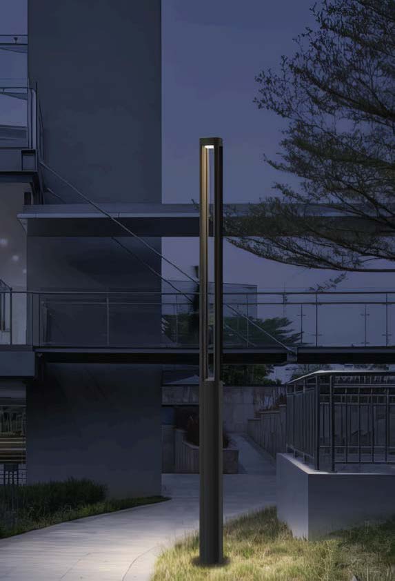 CAP‑22109 30 W 3000 K Dark Grey LED Floor Lamp (IP54)