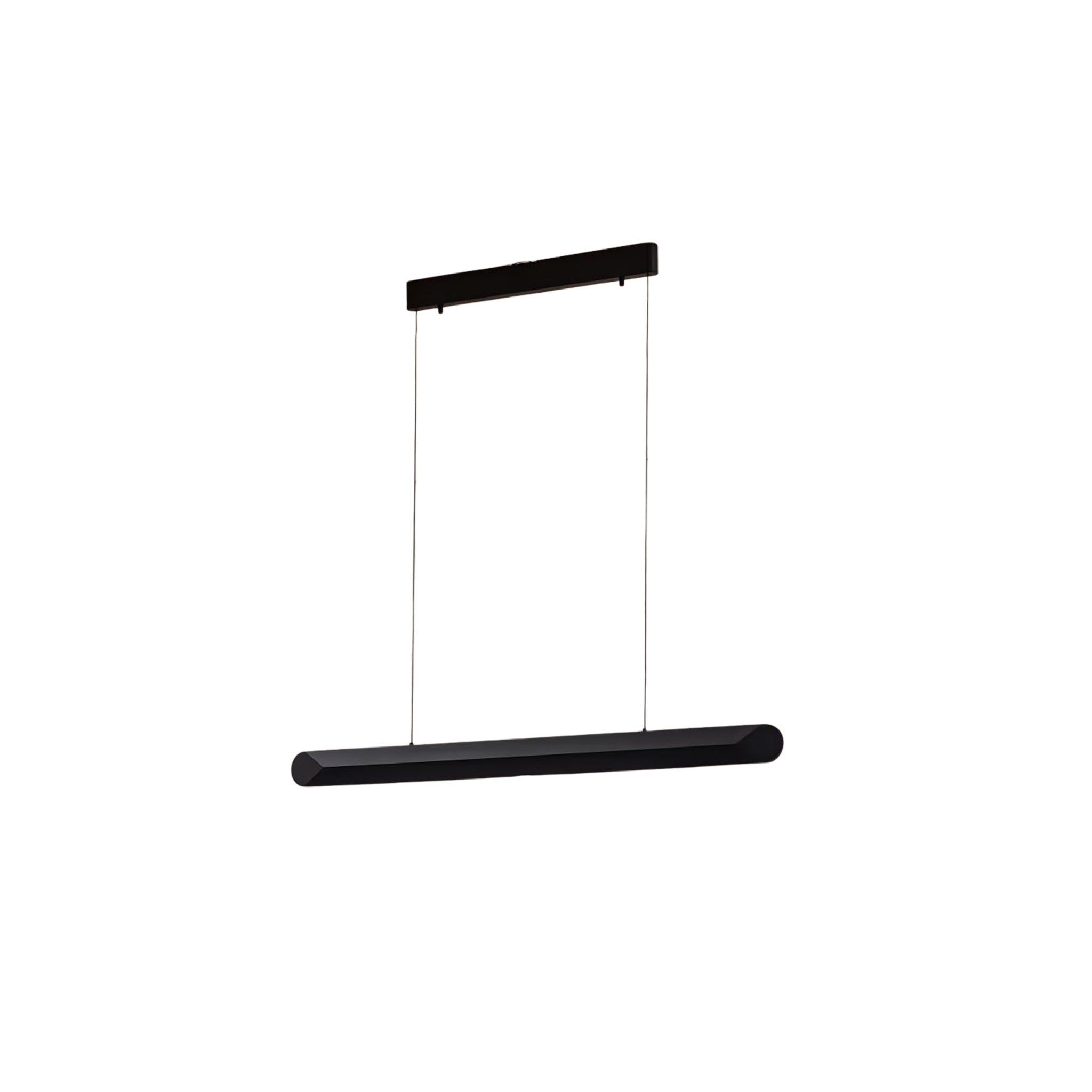 TRE-22308-36 36W 3000K Black LED Pendant Lamp – Linear Suspension with Modern Elegance and Warm Ambi