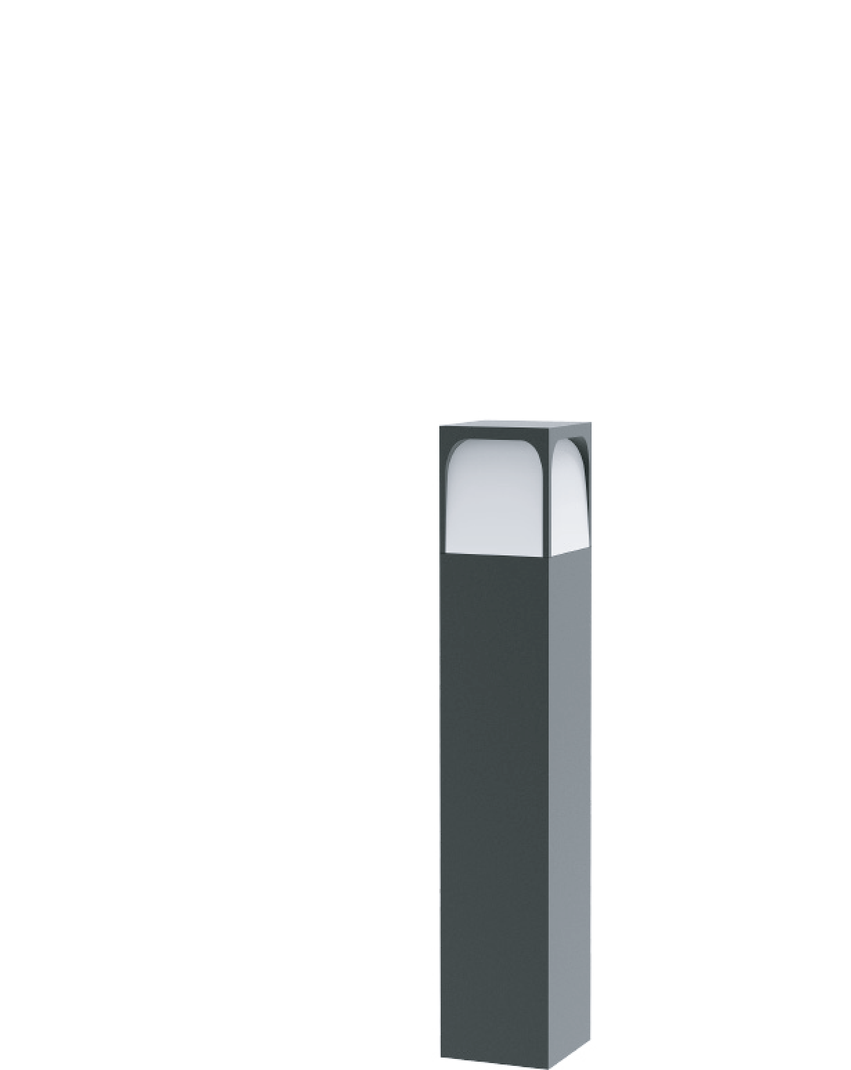 CAP22703 Dark Grey E27 Floor Lamp 80cm – IP65 Outdoor Fixture