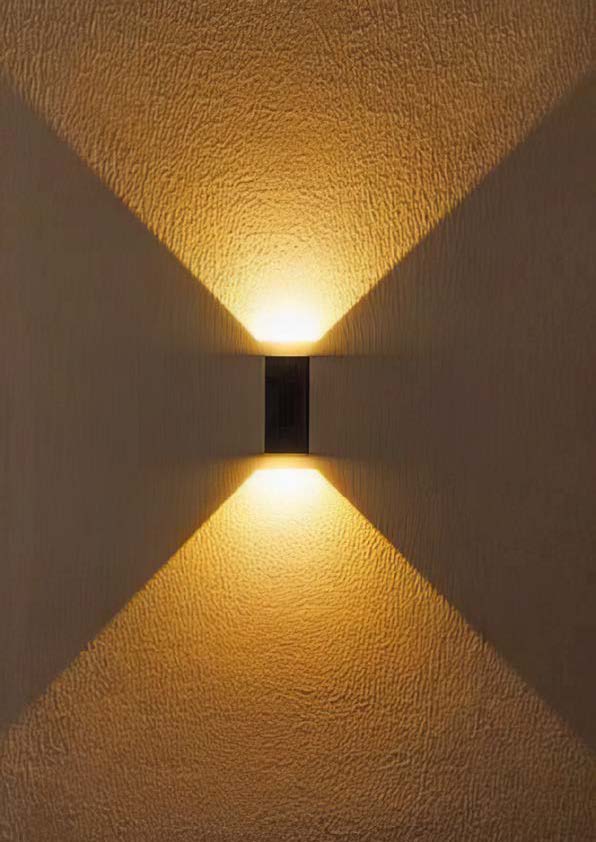 CAP-3028-B Black 6W 3000K IP65 LED Wall Lamp