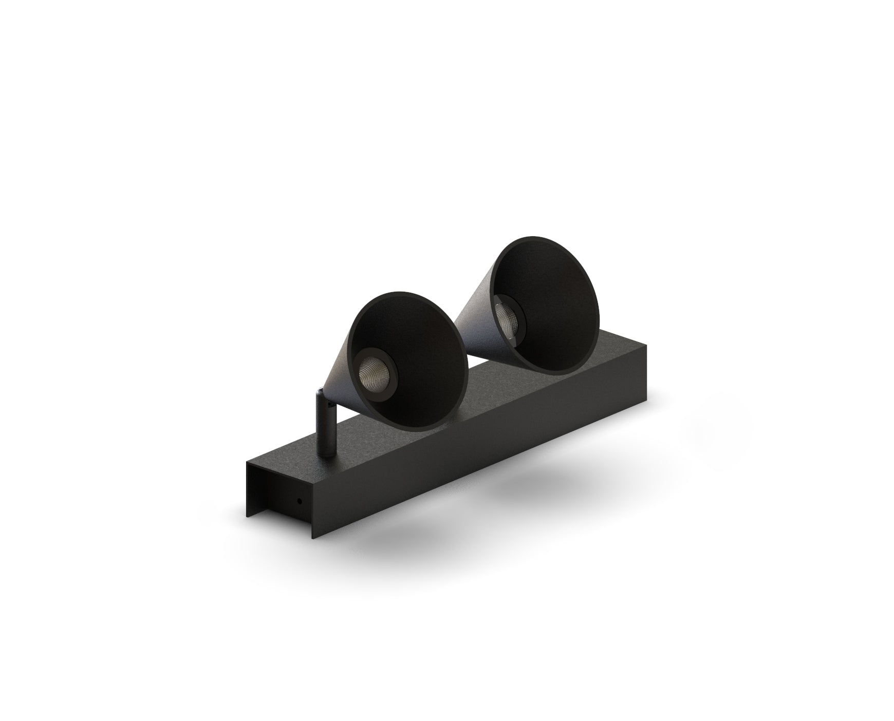 CAP-320152 Capri 2x6W 3000K Black LED Adjustable Spot Light – IP54 Outdoor Fixture