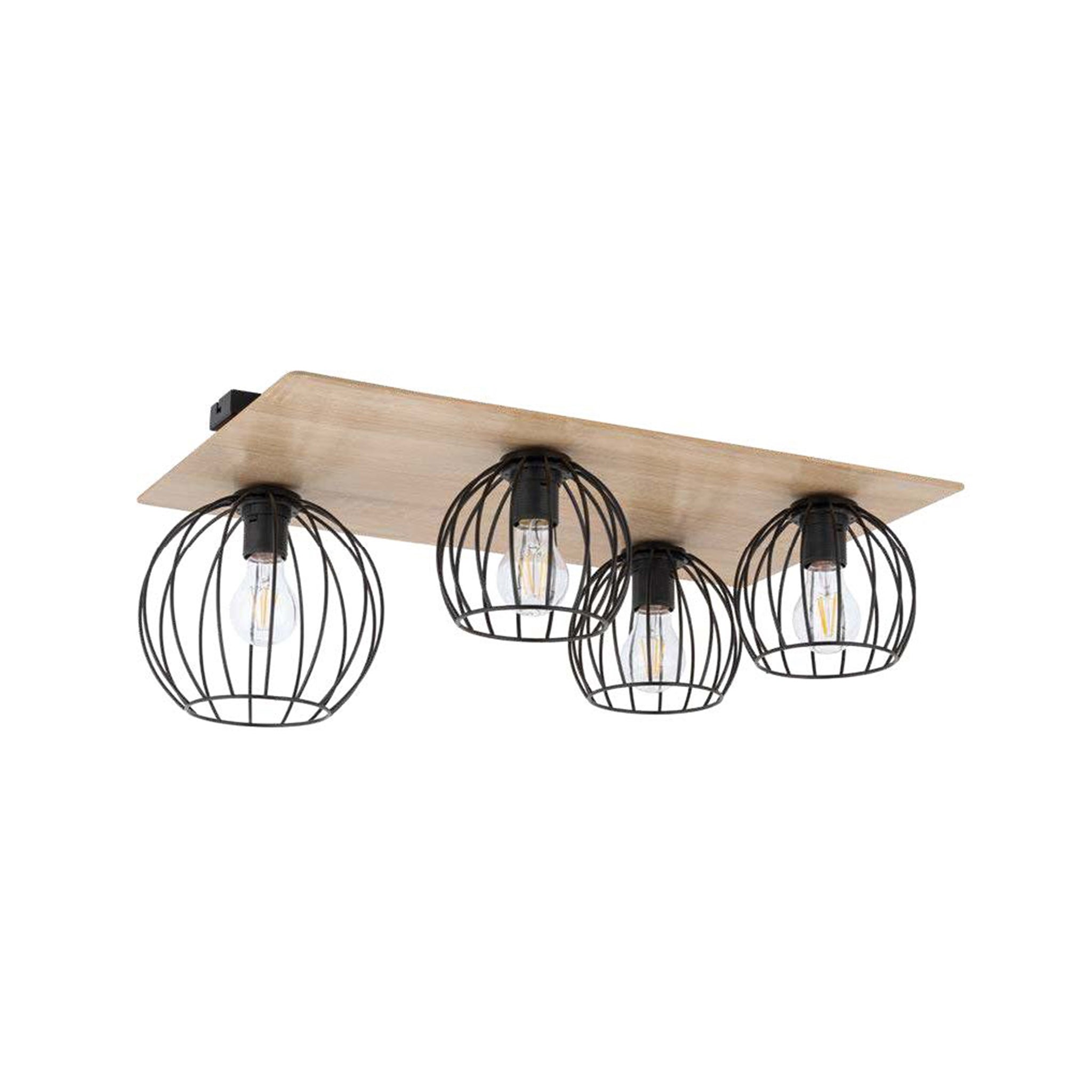 32360 4xE27 Black Ceiling Lamp