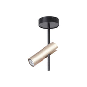 33108 1XGU10 Black & Gold Pendant Lamp – Contemporary Two-Tone Ceiling Light