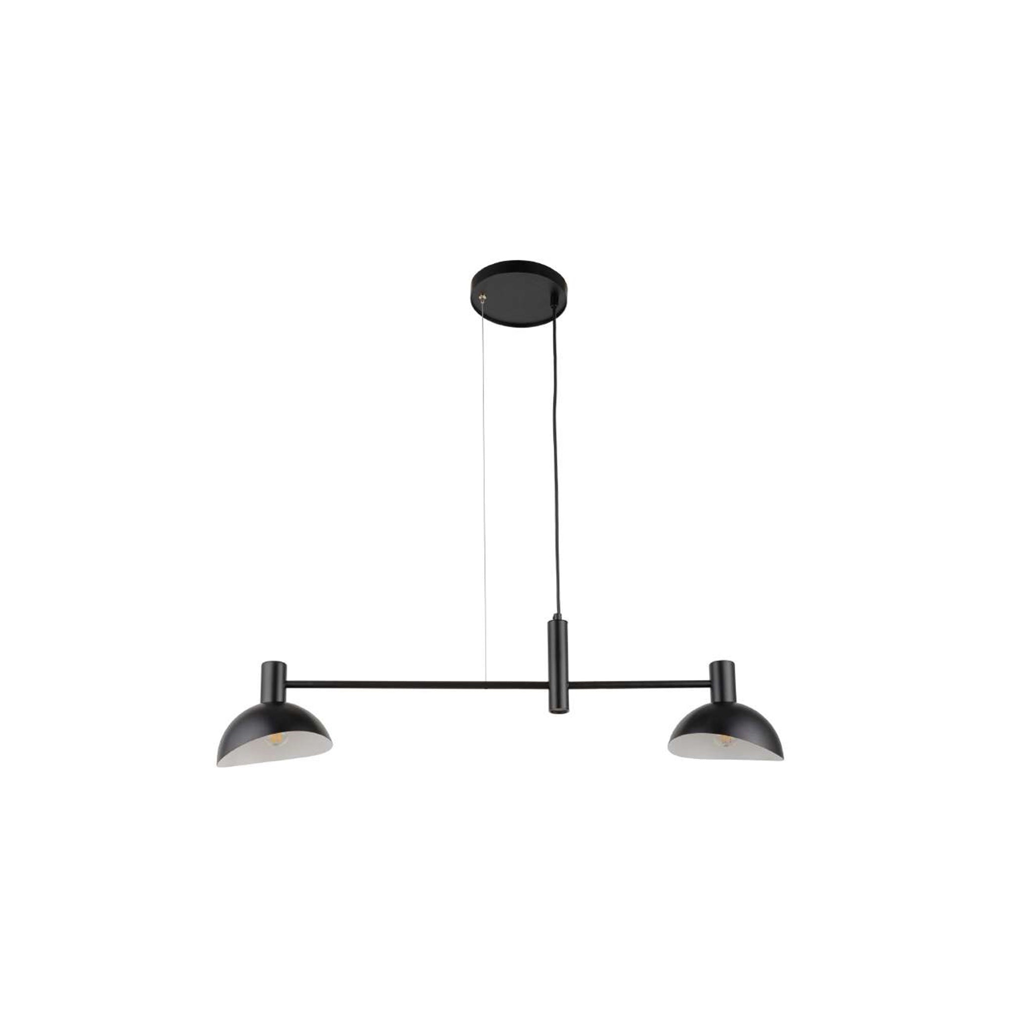 40525 2XE14 Black Pendant Lamp – Sleek Dual-Light Hanging Fixture for Modern Interiors