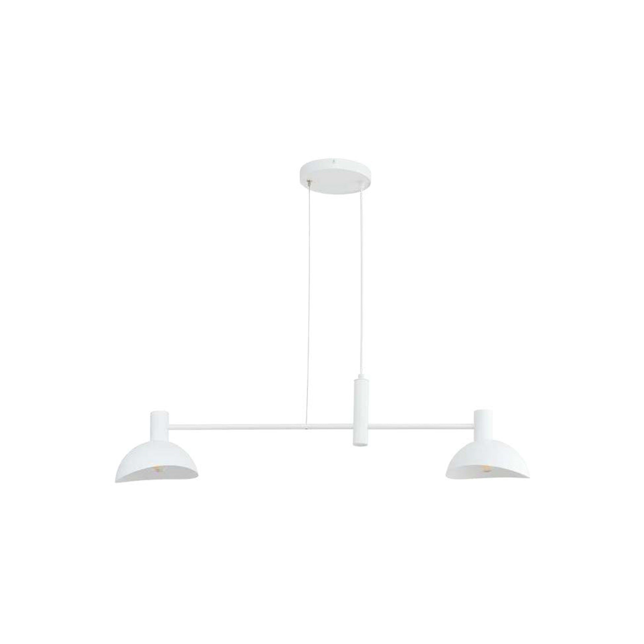 40526 2XE14 White Pendant Lamp – Minimalist Dual-Light Fixture in Clean White Finish