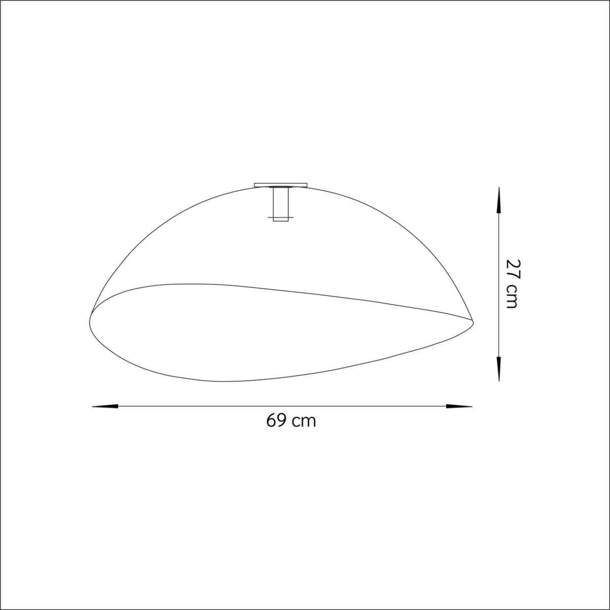 Sigma SOLARIS L White/Gold Ø69 cm 1×E27 Ceiling Lamp (40613)