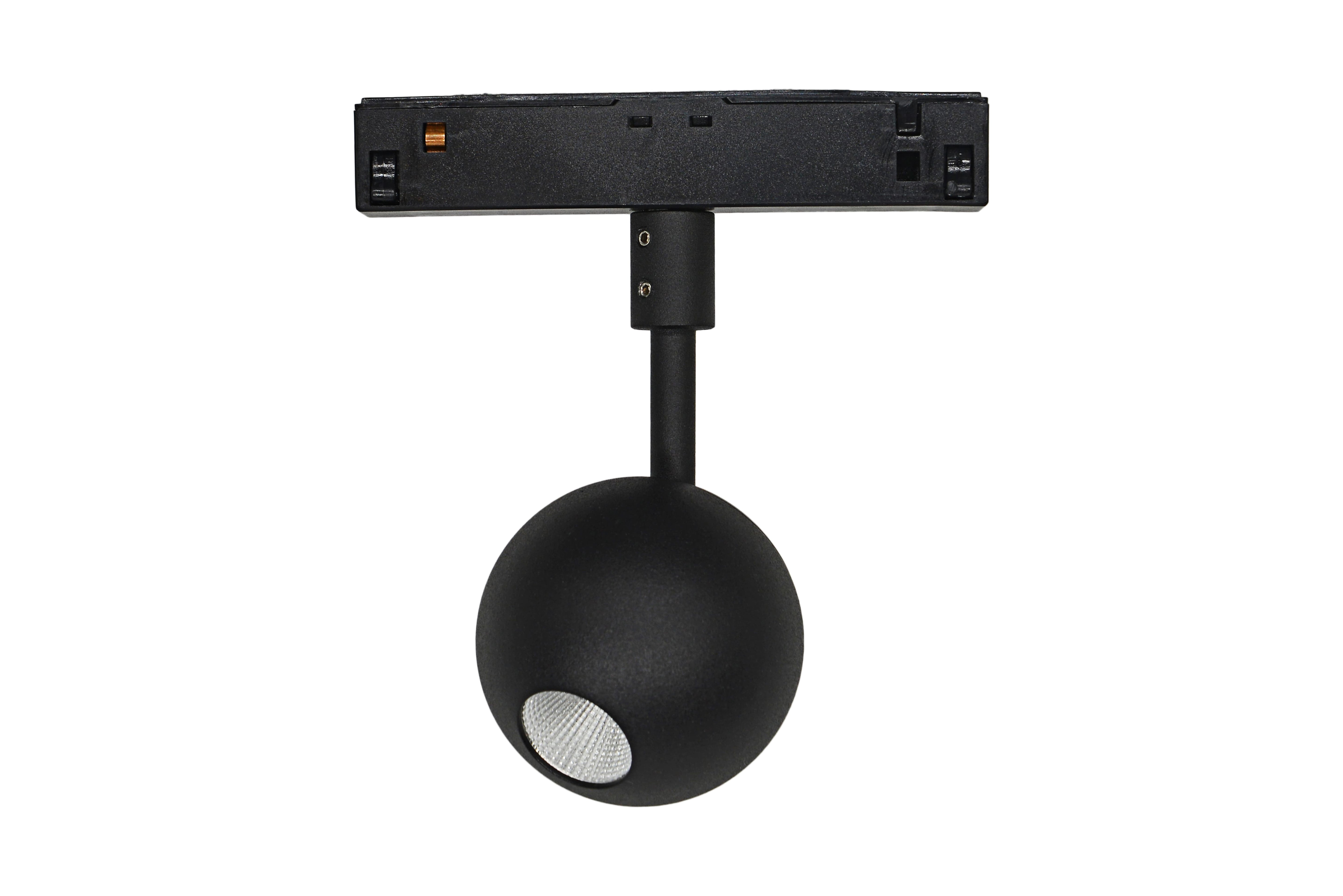 LUZ-410033 Magnetic Spot Light – 4.5W, 3000K Warm White, 48V Black Finish