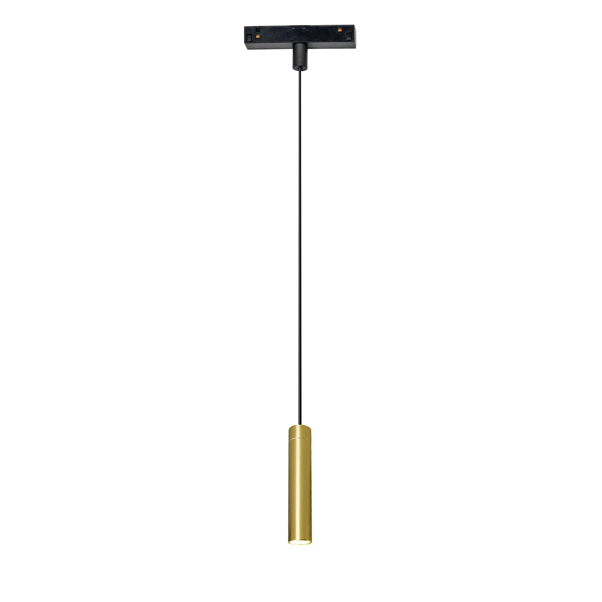 LUZ-410065-G Magnetic Pendant Light – 4.5W, 3000K Warm White, 48V Black & Brass Finish